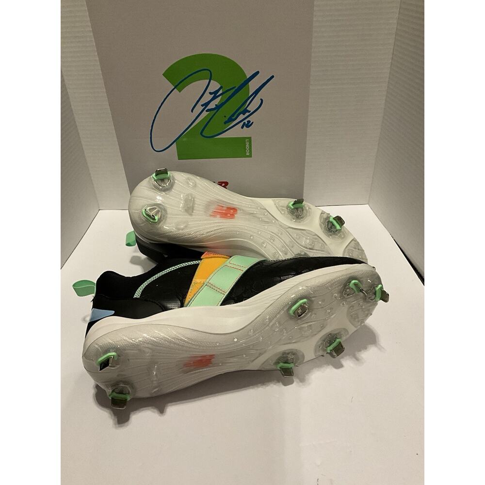 New Balance FuelCell Lindor 2 Baseball Cleats Size 11.5 Black Orange NIB - Picture 6 of 7